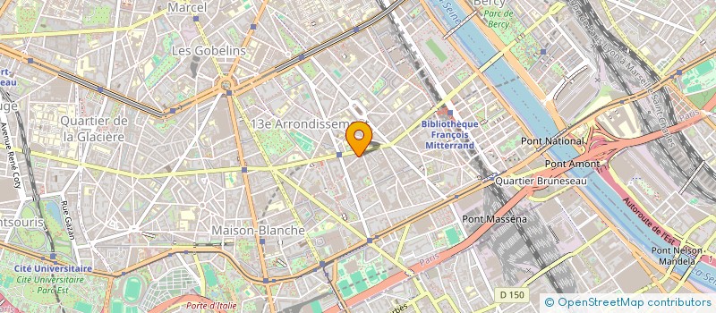 localisation de l'entreprise PARKING  OLYMPIADES  PARIS