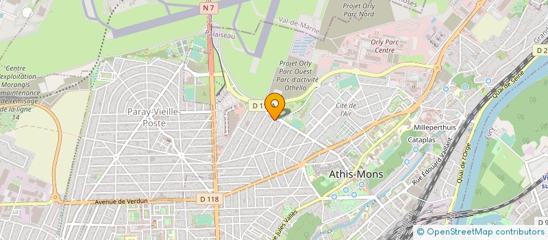 localisation de l'entreprise PARKING ORLY VAL à ATHIS-MONS