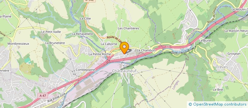 localisation de l'entreprise PARKINGS 42000  CHABANIERE