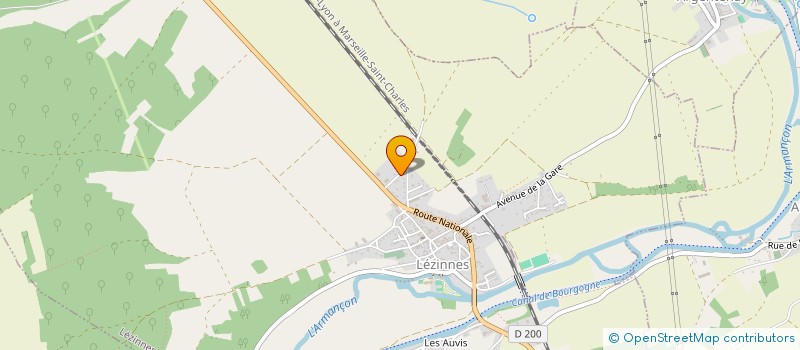 localisation de l'entreprise PARKINS'YONNE  LEZINNES