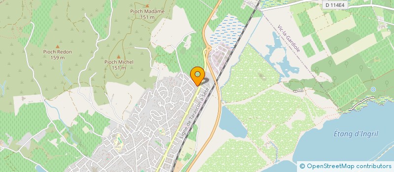 localisation de l'entreprise PARKMED à FRONTIGNAN