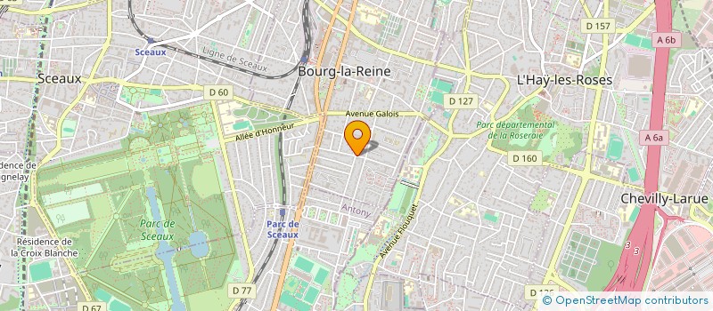 localisation de l'entreprise PARKOS à BOURG-LA-REINE