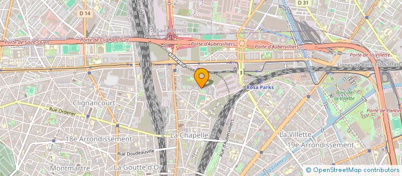 localisation de l'entreprise PARKOUR 75  PARIS