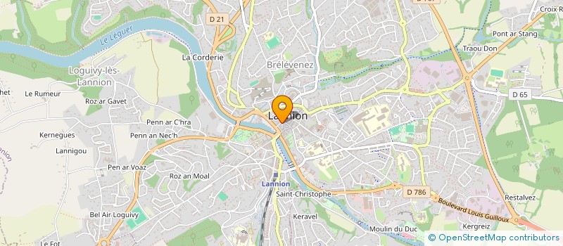 localisation de l'entreprise PARKOUR LANNION à LANNION