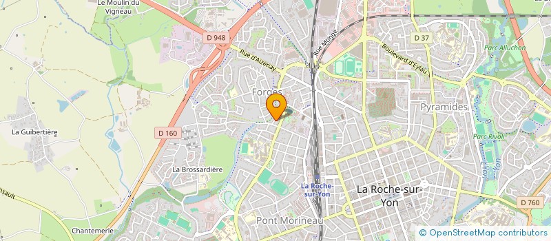 localisation de l'entreprise PARKOUR SUR YON à LA ROCHE-SUR-YON