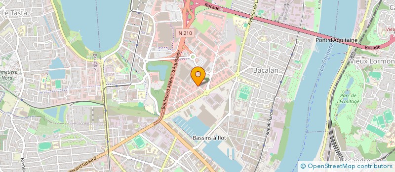 localisation de l'entreprise PARKSO à BORDEAUX