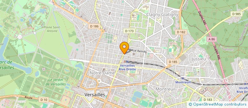 localisation de l'entreprise PARLABEL à VERSAILLES