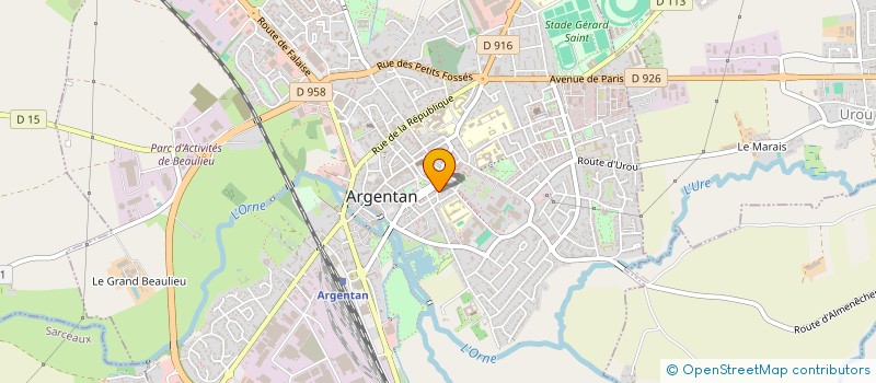 localisation de l'entreprise PARLEANI ANDRE 1 à ARGENTAN