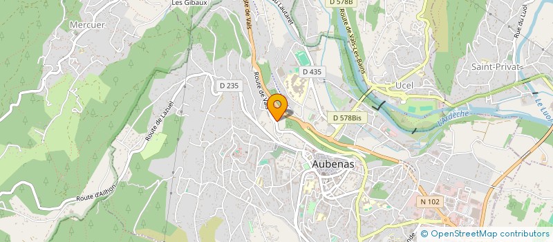 localisation de l'entreprise PARLEZ-VOUS FRANCAIS à AUBENAS