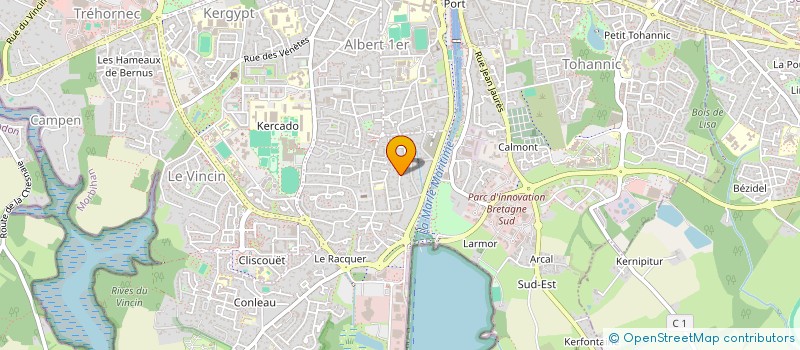 localisation de l'entreprise PARLIAMENT INVESTMENT à VANNES