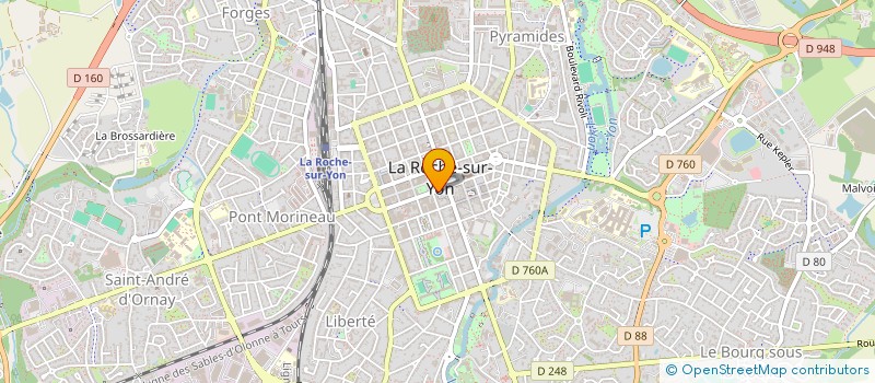 localisation de l'entreprise PARLIER ENVIRONNEMENT à LA ROCHE-SUR-YON