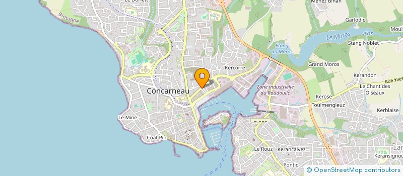 localisation de l'entreprise PARLONS DAMIEN  CONCARNEAU