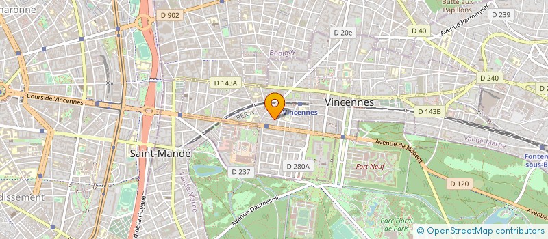 localisation de l'entreprise PARLONS GASTRONOMIE à VINCENNES