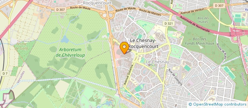 localisation de l'entreprise PARLY PARFUMS à LE CHESNAY-ROCQUENCOURT