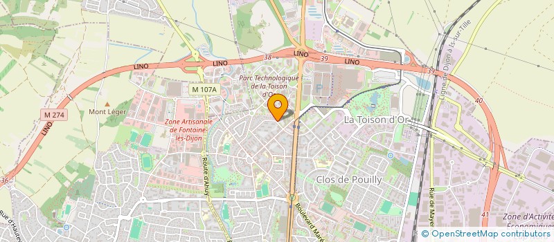 localisation de l'entreprise PARM 21 à DIJON