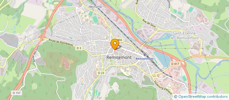 localisation de l'entreprise PARM IMMO  REMIREMONT