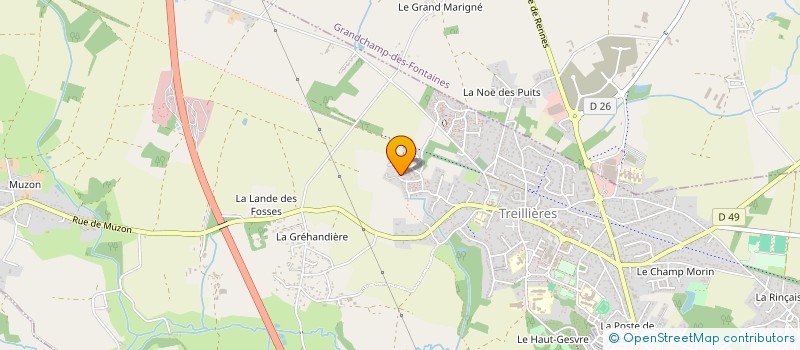 localisation de l'entreprise PARME à TREILLIERES