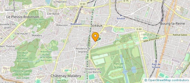 localisation de l'entreprise PARME GESTION à SCEAUX