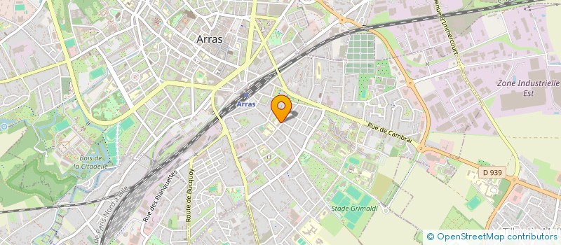 localisation de l'entreprise PARMELAN à ARRAS