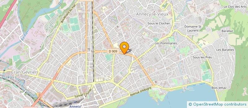 localisation de l'entreprise PARMELAN à ANNECY