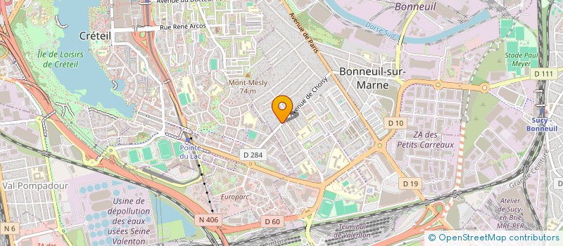 localisation de l'entreprise PARMEN à BONNEUIL-SUR-MARNE