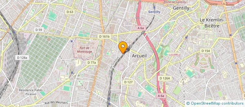 localisation de l'entreprise PARMENIDE à ARCUEIL