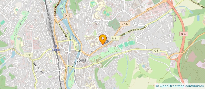 localisation de l'entreprise PARMENTELAT à EPINAL
