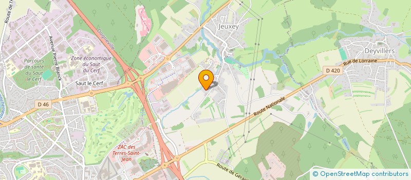 localisation de l'entreprise PARMENTIER 2A  JEUXEY