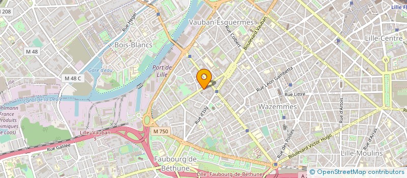 localisation de l'entreprise PARMENTIER à LILLE
