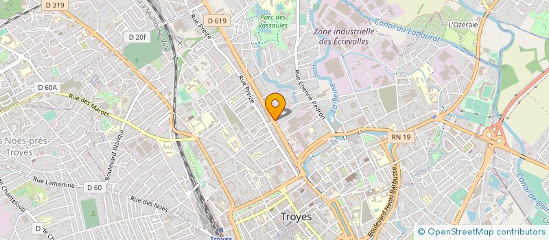 localisation de l'entreprise PARMENTIER à TROYES