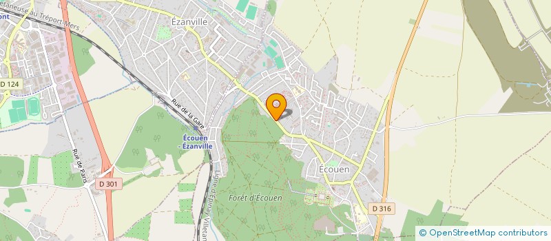 localisation de l'entreprise PARMENTIER  ECOUEN