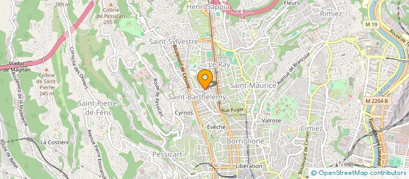 localisation de l'entreprise PARMENTIER à NICE
