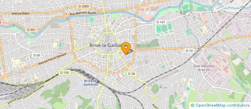 localisation de l'entreprise PARMENTIER  BRIVE-LA-GAILLARDE