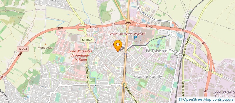 localisation de l'entreprise PARMENTIER - BUTIN  DIJON