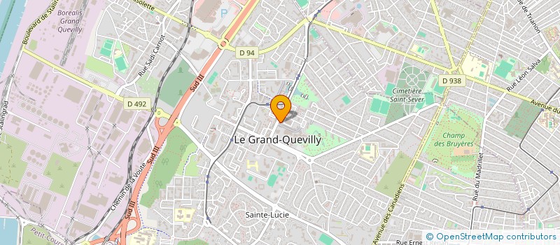 localisation de l'entreprise PARMENTIER COIFFEUR  LE GRAND-QUEVILLY