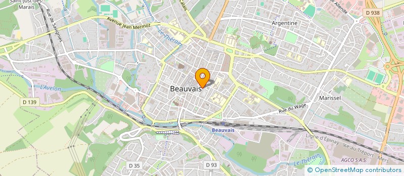 localisation de l'entreprise PARMENTIER LECLUSE SDF à BEAUVAIS