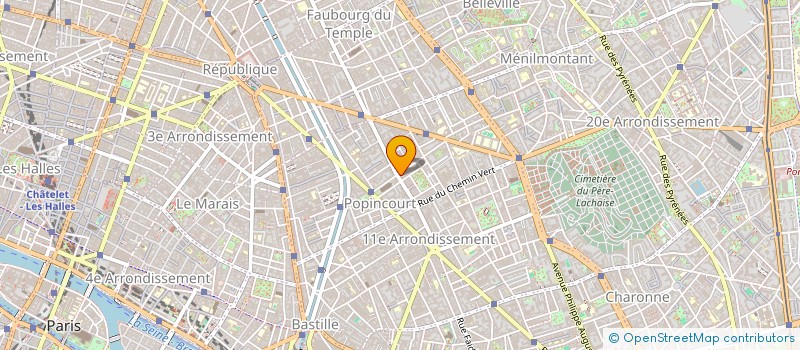 localisation de l'entreprise PARMENTIER PRESS  PARIS