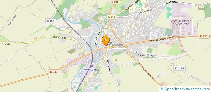 localisation de l'entreprise PARMENTIER TAROT CLUB DE MONTDIDIER à MONTDIDIER