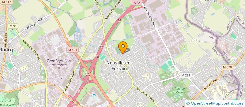 localisation de l'entreprise PARMENTINO à NEUVILLE-EN-FERRAIN