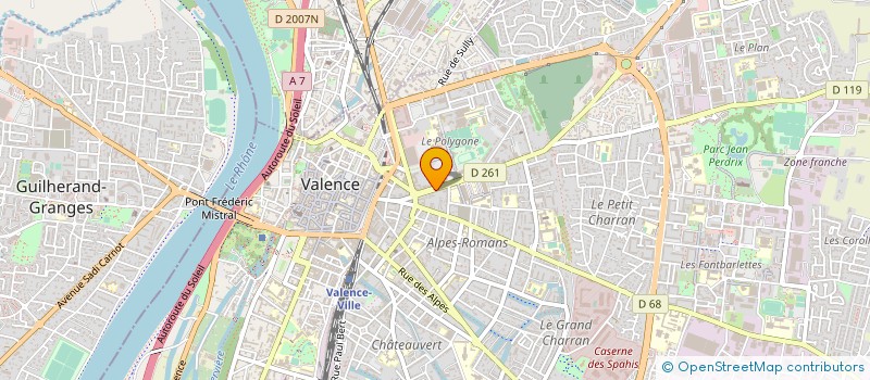 localisation de l'entreprise PARMI LES LUCIOLES FILMS à VALENCE