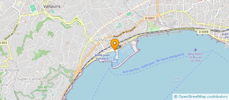 localisation de l'entreprise PARMOBIL  VALLAURIS