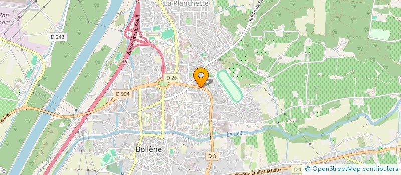 localisation de l'entreprise PARMOPI  BOLLENE