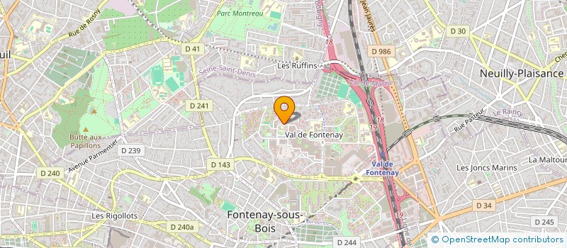 localisation de l'entreprise PARNASS à FONTENAY-SOUS-BOIS