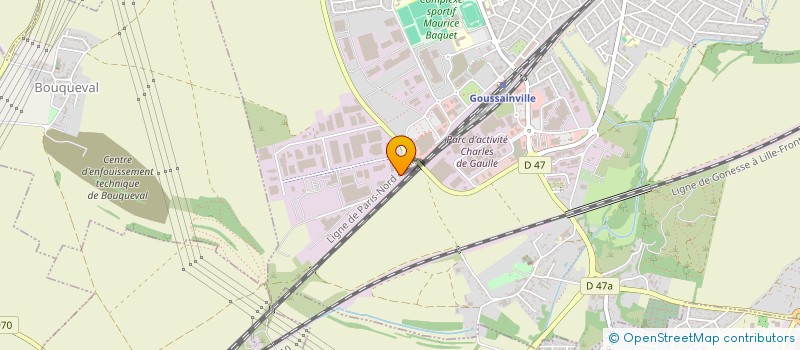 localisation de l'entreprise PARNASS GARAGE  GOUSSAINVILLE