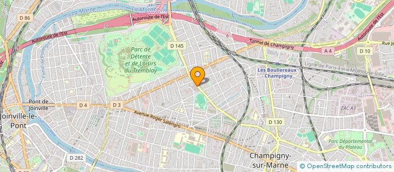 localisation de l'entreprise PARNASSE à CHAMPIGNY-SUR-MARNE