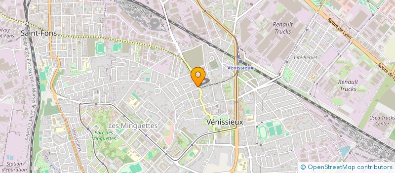 localisation de l'entreprise PARNASSE BAT  VENISSIEUX