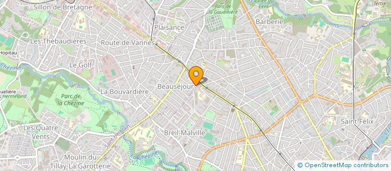 localisation de l'entreprise PARNASSE - CHEZINE  SAINT-HERBLAIN