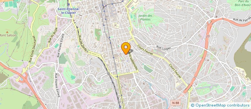 localisation de l'entreprise PARNASSE FLEURI  SAINT-ETIENNE