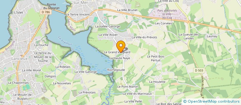 localisation de l'entreprise PARNASSIENNE  SAINT-BRIAC-SUR-MER