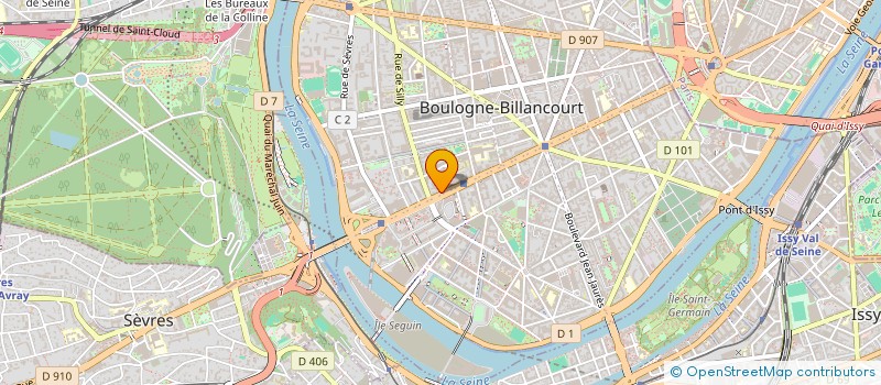 localisation de l'entreprise PARNASTRAT à BOULOGNE-BILLANCOURT